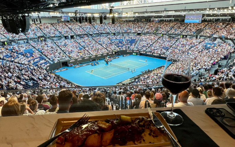 Elephant in the Boardroom at the Australian Open Reserved Suite Experience